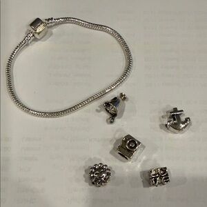 Silver Charm Bracelet
